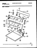 CONSOLE AND CONTROL PARTS Diagram and Parts List for DE7200AWW1  Frigidaire Dryer