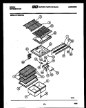 SHELVES AND SUPPORTS Diagram and Parts List for RT19F8WT3G  Gibson Refrigerator