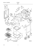 BODY Diagram and Parts List for CRE3880GBBA  Crosley Range