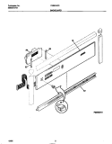 BACKGUARD Diagram and Parts List for FEB374CCS1  Frigidaire Wall Oven