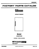 COVER Diagram and Parts List for GFU20F7AW4  Gibson Freezer