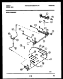 BURNER PARTS Diagram and Parts List for CGC4S8WXF  Gibson Range