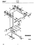BURNER Diagram and Parts List for MGF324SEWD  Frigidaire Range