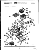 SHELVES AND SUPPORTS Diagram and Parts List for RT219MCH0  Frigidaire Refrigerator