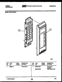 CONTROL PANEL Diagram and Parts List for OM13P4NWHE  Gibson Microwave