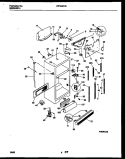 CABINET PARTS Diagram and Parts List for FRT24RHAD0  Frigidaire Refrigerator