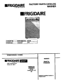 COVER Diagram and Parts List for FWX645GES1  Frigidaire Washer