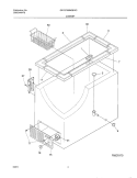 CABINET Diagram and Parts List for GFC09M3EW3  Gibson Freezer