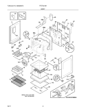 BODY Diagram and Parts List for FFEF3019MWA  Frigidaire Range