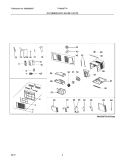 RECOMMENDED SPARE PARTS Diagram and Parts List for FAA065T7A12  Frigidaire Air Conditioner