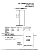COVER Diagram and Parts List for FRS20ZRGWA  Frigidaire Refrigerator