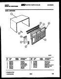 CABINET PARTS Diagram and Parts List for AM09C5EWB  Gibson Air Conditioner