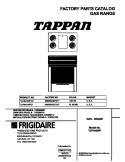 COVER Diagram and Parts List for TGF645WFD7  Tappan Range