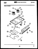 COOKTOP AND BROILER PARTS Diagram and Parts List for 31-1049-23-04  Tappan Range