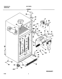 CABINET Diagram and Parts List for GLRT186TAW4  Frigidaire Refrigerator