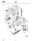 CABINET Diagram and Parts List for FRS26ZGEB0  Frigidaire Refrigerator