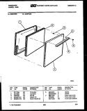 DOOR PARTS Diagram and Parts List for G24PCW3  Frigidaire Range