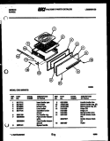 BROILER DRAWER PARTS Diagram and Parts List for CGC1M3WSTB  Gibson Range