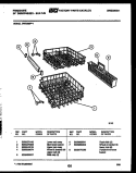 RACKS AND TRAYS Diagram and Parts List for DW3200PW1  Frigidaire Dishwasher