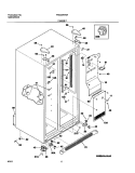 CABINET Diagram and Parts List for FRS23KR4AB7  Frigidaire Refrigerator