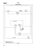WIRING SCHEMATIC Diagram and Parts List for FEF326AWB  Frigidaire Range