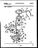 TUB DETAIL Diagram and Parts List for MLXE42RBWD0  Kelvinator Washer Dryer Combo