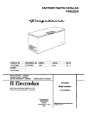 COVER Diagram and Parts List for FFC15C8BB1  Frigidaire Freezer