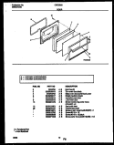 DOOR PARTS Diagram and Parts List for CGC3S5WXG  Gibson Range