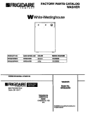 COVER Diagram and Parts List for WWS233RBW0  Frigidaire Washer