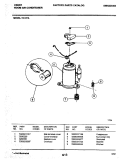 COMPRESSOR Diagram and Parts List for 15-127A  Frigidaire Air Conditioner