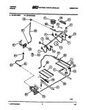BURNER, MANIFOLD AND GAS CONTROL Diagram and Parts List for 30-4979-00-01  Tappan Range
