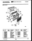 CABINET PARTS Diagram and Parts List for AH11EP2T1  Frigidaire Air Conditioner