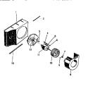 AIR HANDLING Diagram and Parts List for AH12E2T1  Frigidaire Air Conditioner