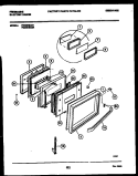 DOOR PARTS Diagram and Parts List for FED354BAB1  Frigidaire Range