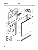DOOR Diagram and Parts List for FDB345LFR0  Frigidaire Dishwasher