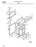 DOORS Diagram and Parts List for FRT18SJGD1  Frigidaire Refrigerator