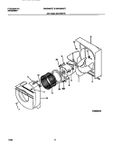 AIR HANDLING PARTS Diagram and Parts List for WAH094P2T2  Frigidaire Air Conditioner
