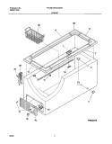 CABINET Diagram and Parts List for FFC09G7AW1  Frigidaire Freezer