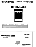 GAS RANGE Diagram and Parts List for FGF333BADB  Frigidaire Range