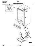 CABINET / CONTROL / SHELVES Diagram and Parts List for FMR3  Electrolux Freezer