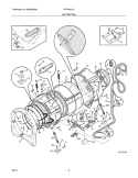 MOTOR/TUB Diagram and Parts List for FAFW4221LB0  Frigidaire Washer