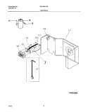 CONTROLS Diagram and Parts List for FAL105K1A2  Frigidaire Air Conditioner