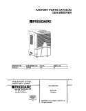 COVER Diagram and Parts List for FDH25J1  Frigidaire Dehumidifier