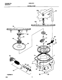 MOTOR Diagram and Parts List for GDB421RHR1  Gibson Dishwasher