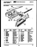 CONTROL PANEL Diagram and Parts List for KB883LM1  Frigidaire Wall Oven