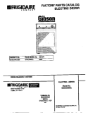 COVER Diagram and Parts List for GDEC546CES0  Gibson Dryer