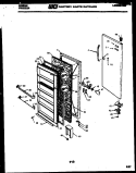 DOOR PARTS Diagram and Parts List for FV16M6WTFC  Gibson Freezer