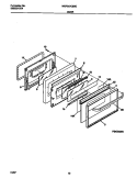 DOOR Diagram and Parts List for WGF357CBSC  Frigidaire Range