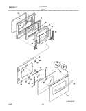 DOOR Diagram and Parts List for PLCS389ACA  Frigidaire Range