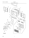 CABINET / FRONT / CONTROLS Diagram and Parts List for FAA082P7A1  Frigidaire Air Conditioner